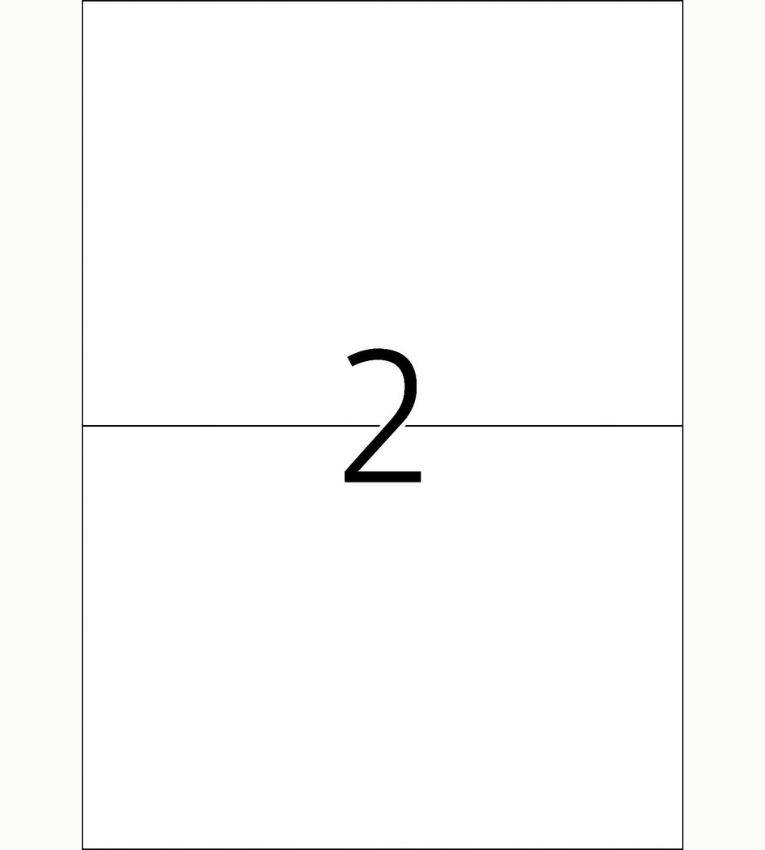TOP STICK Etiquette universelle, 210x148 mm, blanc, 4 par feuille, A4, 200